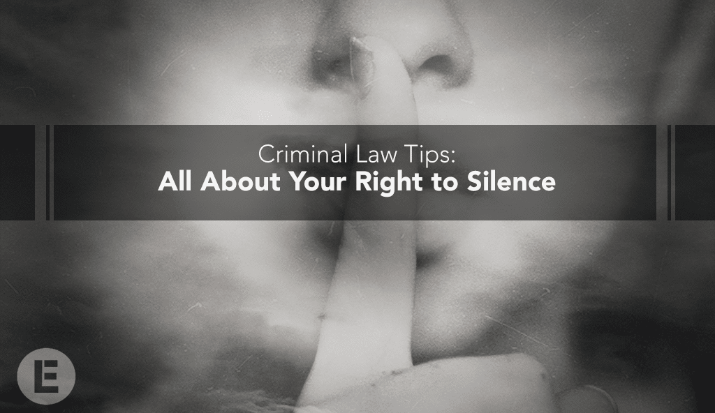 woman hushing pose Executive Law Group blog about criminal law tips on the right to silence