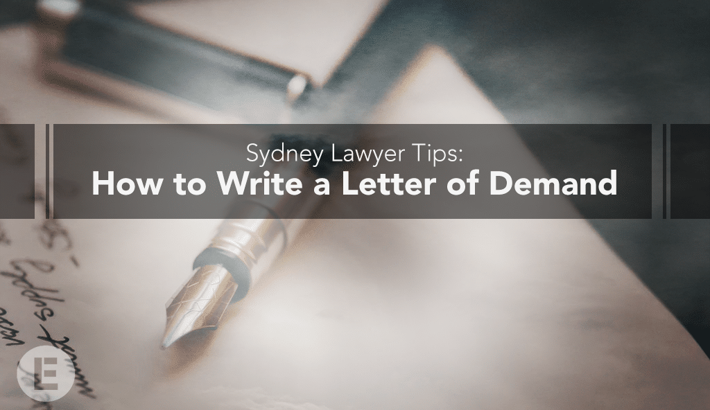 fountain pen and paper for Executive Law Group blog about writing a letter of demand