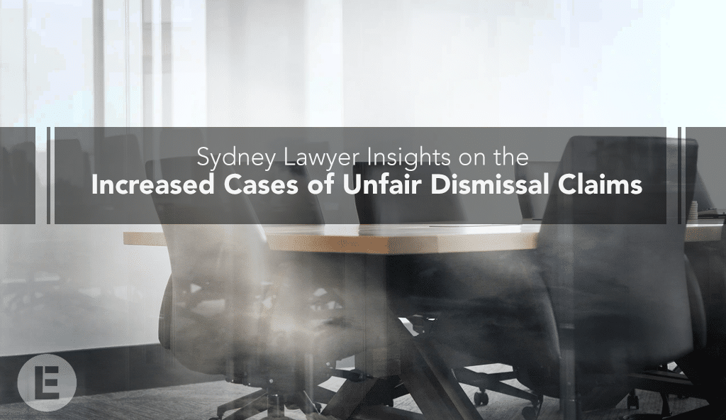 conference room with office chairs Executive Law Group blog about Sydney Lawyer insights on increased cases of unfair dismissal claims